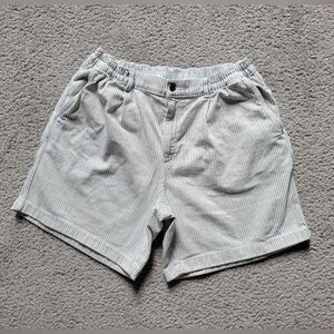 Aerie High Waisted Stretch Pin Stripe Shorts Womens Size Large